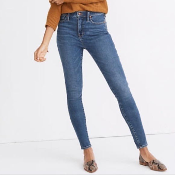 Madewell 10” high rise skinny jeans wendover wash - Picture 1 of 7